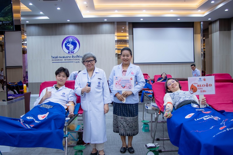 ❤️ Heartfelt Thanks to Everyone ❤️ Kasemrad International Hospital Vientiane would like to express our deepest gratitude to everyone who took the time and effort to join us in the blood donation activity on October 24.